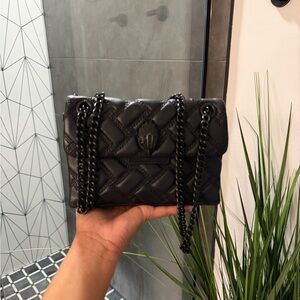 Elegant Black Quilted Chain Bag